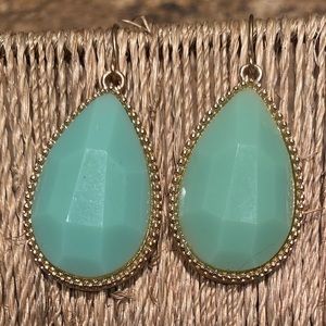 Turquoise and Gold Dangly